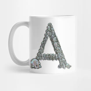 Skull Alphabet A Mug